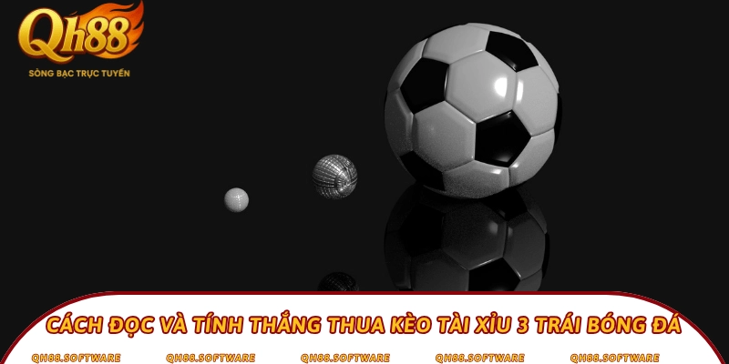 Cách đọc và tính thắng thua kèo tài xỉu 3 trái bóng đá